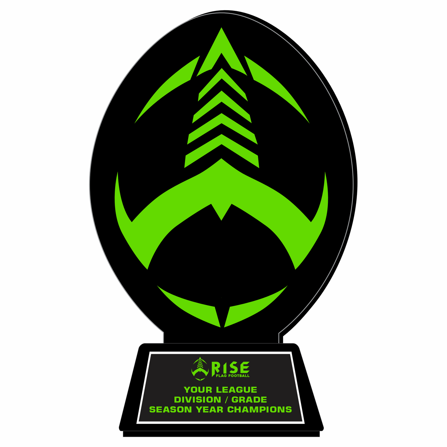 TROPHY - ACRYLIC CHAMPION BLACK