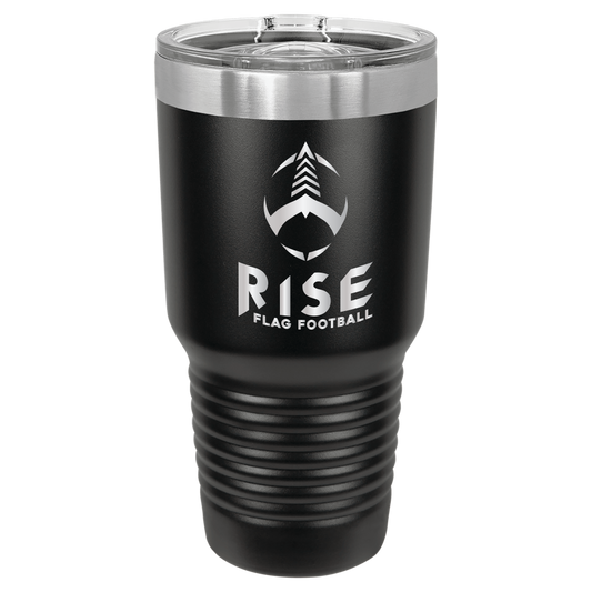 30 oz. Black Insulated Ringneck Tumbler Personalized